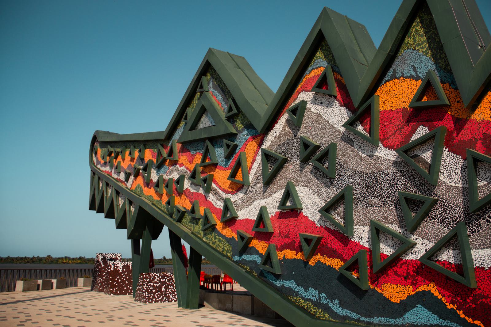 Caimán del Río en el Gran Malecón de Barranquilla